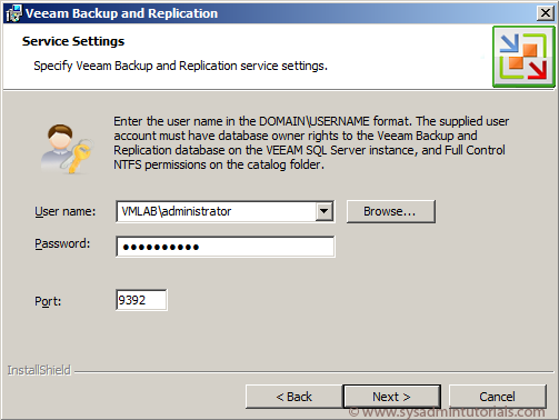 Installing Veeam Backup and Replication v5